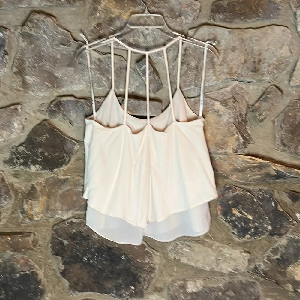 Miss Me Size Large Cream Color Beaded Strappy Women’s Halter Top